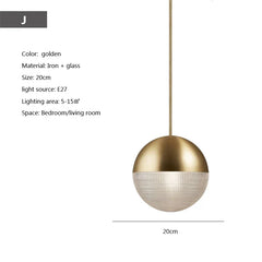 Nordische LED-Hängelampe im Industriestil