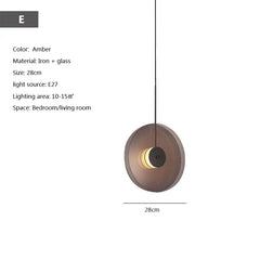Nordische LED-Hängelampe im Industriestil