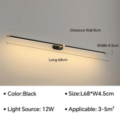 Nordic Slim LED Wall Sconce