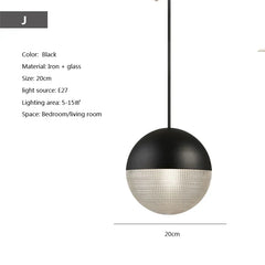 Nordische LED-Hängelampe im Industriestil