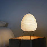 Tischlampe aus Reispapier im japanischen Stil