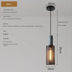 Vintage-Pendelleuchte im Industrie-Loft-Stil