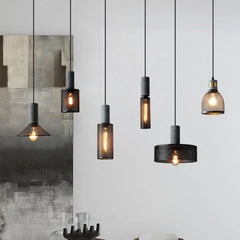 Vintage-Pendelleuchte im Industrie-Loft-Stil
