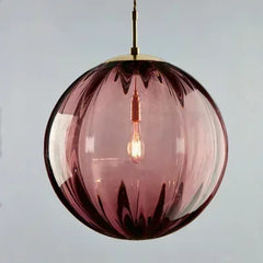 Moderne nordische Glaskugel-Pendelleuchte