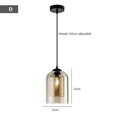 Nordische LED-Hängelampe im Industriestil