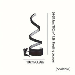 Moderne spiralförmige LED-Tischleuchte mit USB-Anschluss