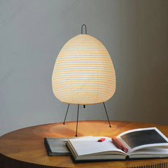 Tischlampe aus Reispapier im japanischen Stil