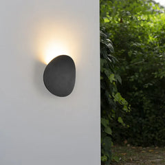 Schlichte, moderne, runde LED-Wandleuchte